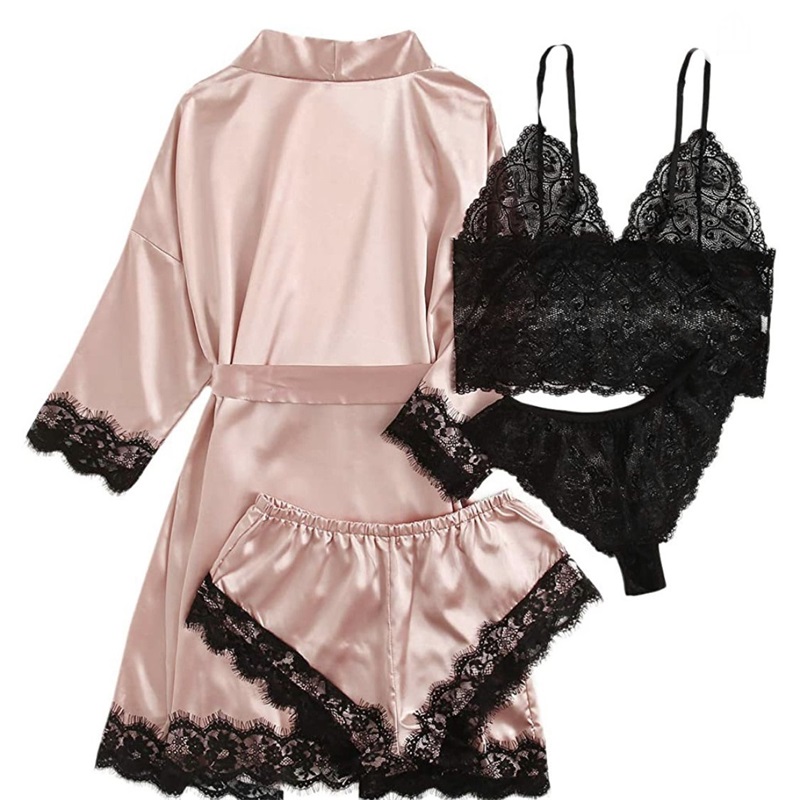 Lacedaemonium, Pictosam Satin Pajamas IV-Piece Set